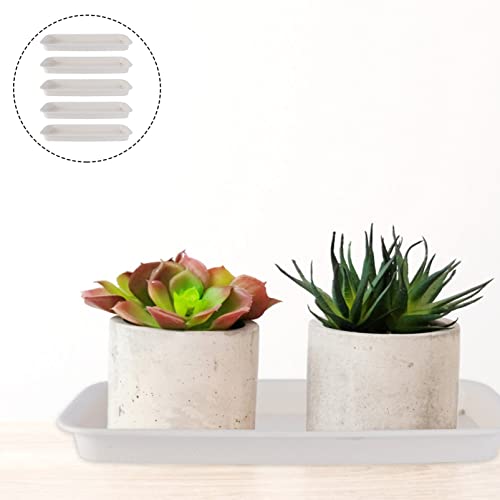 Cabilock Plant Tray 5Pcs Plastic Plant Saucer Drip Trays Flower Box Saucer Rectangular Flower Pot Drip Tray For Planter Pot Window Sill Shelf Drip Tray #TOP1