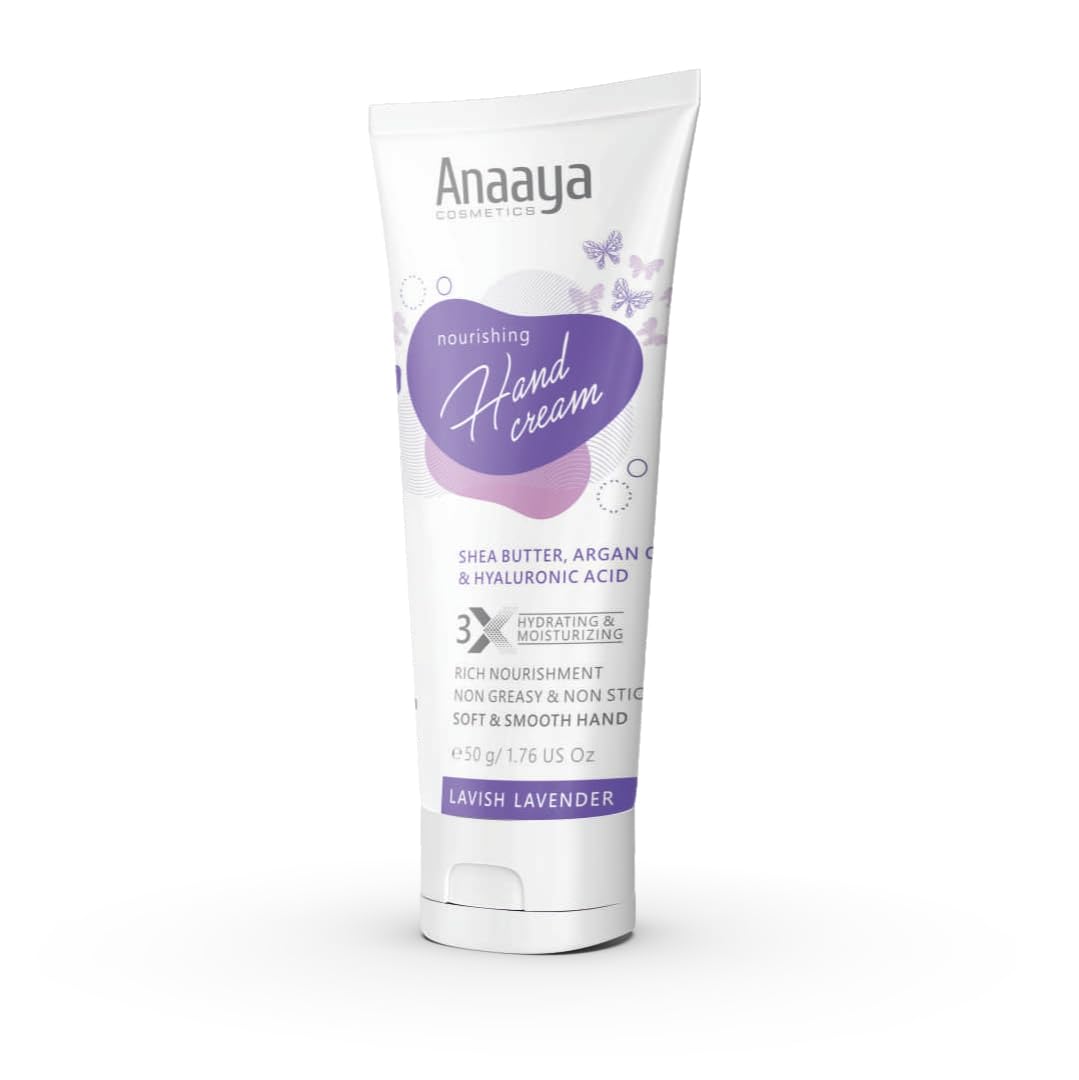 Nourishing Hand Cream | Lavish Lavender | Shea Butter & Cocoa Butter with Argan Oil & Hyaluronic | Non-greasy & Non Sticky | Soft & Moisturizing | Vegan & Paraben Free (50g)-image-47