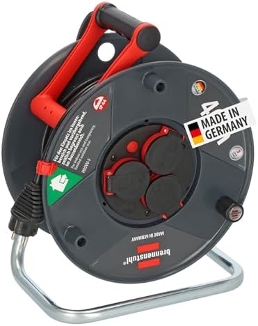 Bild 7 - Brennenstuhl Garant V2 IP44 Kabeltrommel 50m outdoor (Made in Germany, 3 Schutzkontakt-Steckdosen, Spezialkunststoff)