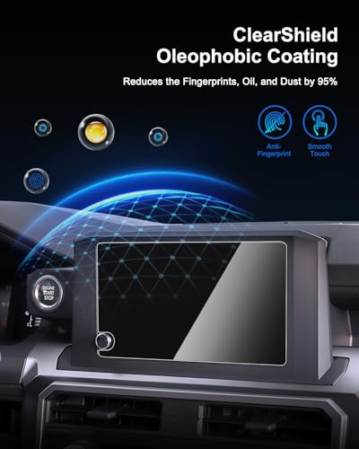 Image of SHAOHAO for 2026 Toyota 4Runner Anti-Glare Screen Protector Fit for 2025 2026 Toyota 4Runner Accessories (SR5, TRD Sport, TRD Off-Road) 8-Inch Matte Glass Anti Fingerprint & Scratch Bubble Free