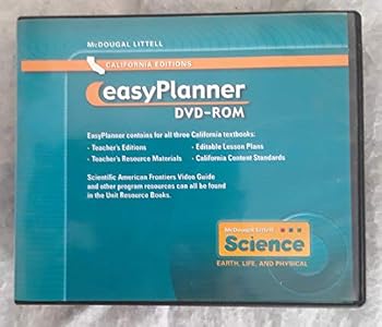 Hardcover McDougal Littell Science California: Easyplanner DVD Grades 6-8 Book