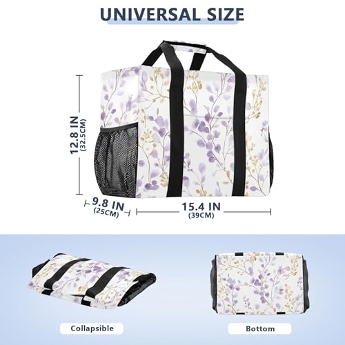 Sac de plage d'exception en toile imperméable de qualité supérieure imprimé fleurs - 5