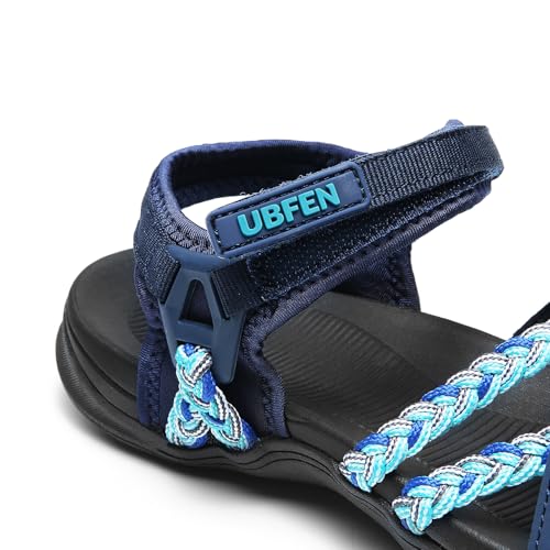Image of UBFEN Womens Hiking Sandals Outdoor Comfortable Sport | Lightweight, Water Sandals, Adjustable Straps, Arch Support, Ideal for All-Day Wear, Beach, Vacation, Camping, Walking