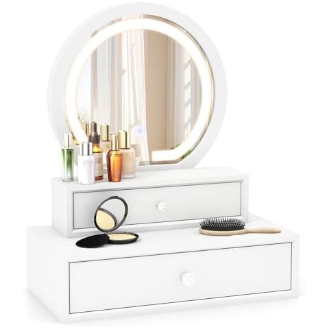 LOKO Lighted Vanity Mirror with Drawers Cover