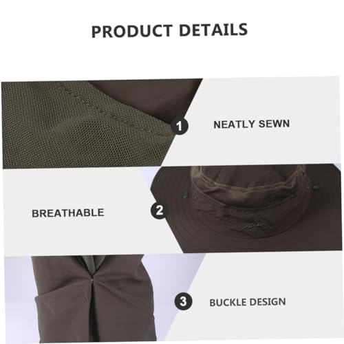 Chapeau de pêcheur couverture complète visage et cou pour stopper les rayons UV
