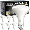 TJOY 6 Pack BR30 Led Bulb 65W Equivalent, Dimmable LED Flood Light Indoor, E26 Base, 5000K Daylight, 9W, 800 LM, Recessed Lighting Bulbs for Ceiling, Recessed Can, Living Room and Kitchen