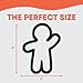 Waving Gingerbread Man Cookie Cutter | Easy-to-Push 3D-Printed Christmas Cookie Cutter for Holiday Baking, Fondant, and Crafts