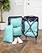 Compression Packing Cubes 6 Piece Set for Travel - Lightweight, Durable Clothes Organizer for Carry-On Luggage and Backpacks by TRIPPED Travel Gear (Dusty Teal and White)