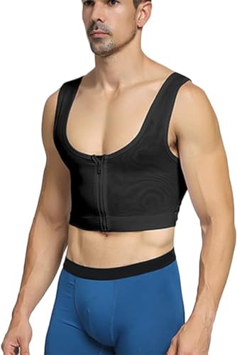 Camiseta masculina emagrecedora, modelador corporal, fichário de compressão, Preto, XXG