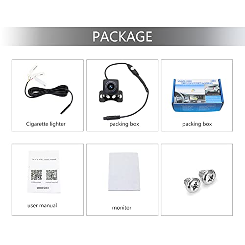 Domary Câmera de backup sem fio Câmera de visão traseira WIFI para carros, veículos, câmera de backu