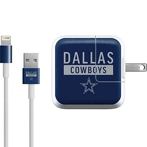 SkinitDecal Other Skin Compatible with iPad Charger (10W USB) - Officially Licensed NFL Dallas Cowboys Blue Performance Series Design