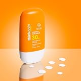 Thinkdaily SPF 30 Face Sunscreen Serum 1.7 oz, Mineral Sunscreen with Non-Nano Zinc Oxide 22%, UVA/UVB Protection, 80-Minute Water & Sweat Resistant, Lightweight Luminous Finish, Reef Friendly