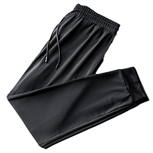 Pantalon de sport homme respirant Roquorl en soie glacée 9 points pour running d'été