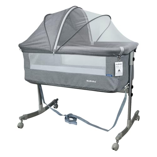 Berço Moisés Co-bed Cinza Com Mosquiteiro KaBaby
