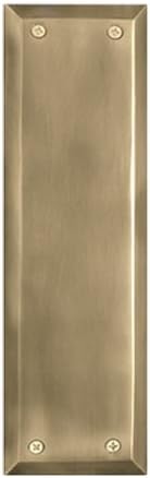 Nostalgic Warehouse New York Push Plate, Antique Brass (PSHNYK-AB)