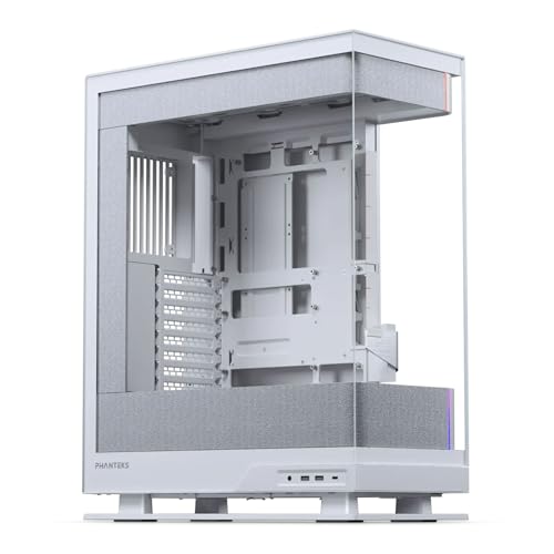 PHANTEKS Evolv X2 Matrix PC-Gehäuse Weiß | E-ATX Midi-Tower mit 900-LED-Matrix, Tempered Glass & Back-Connect