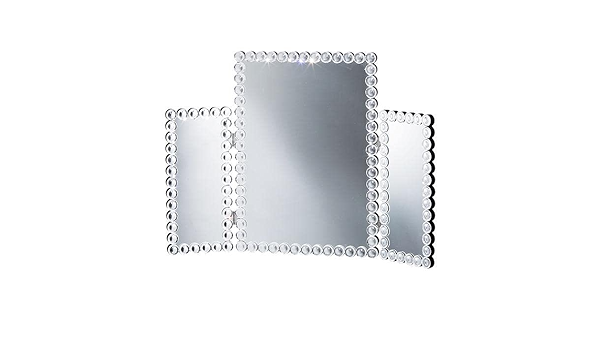 Amazon.co.jp: キラキラ クリスタルデザインガラス三面鏡 : ホーム