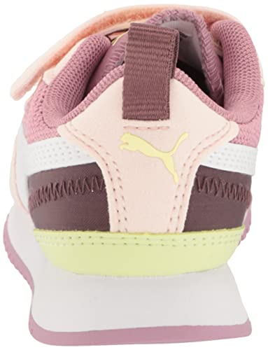 PUMA Puma R78 Hook & Loop Sneaker, Pale Grape White-Island Pink, 2.5 US Unisex Little Kid