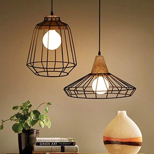 Lámpara colgante industrial para salón y dormitorio de diseño vintage 3