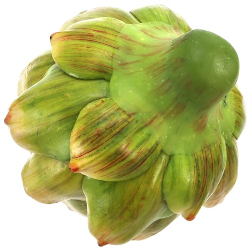 Peohud 6個パック Lサイズ グリーン 人工アーティチョーク フェイク野菜 フェイクフルーツ ホームキッチン ウェディングパーティー ボウル 花瓶 フィラー デコレーション [4]