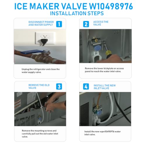 Image of WPW10498976 W10498976 Refrigerator Ice Maker Water Inlet