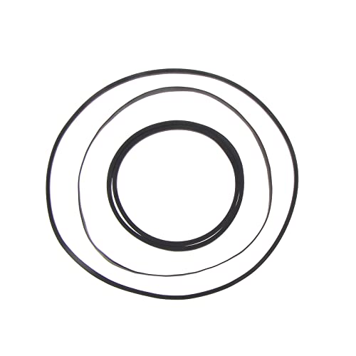 4 correas de transmisión planas para tocadiscos, correa de transmisión para grabadora de video, correa de transmisión, 4 correas giratorias de 17,5 cm, 14 cm, 9 cm x 2 para grabadora de video, correa