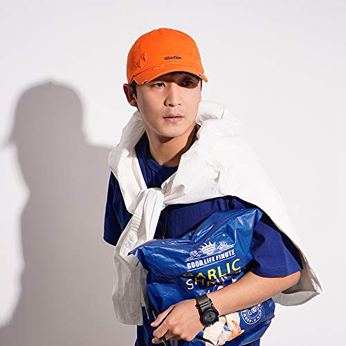 Croogo Low Profile Vintage Baseball Cap Cotton Leisure Retro Dad Cap Uv Protection Sun Running Hat For Men Women,Orange-Bc03 #TOP2