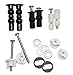 Universal Toilet Seats Screws and Bolts Metal - Toilet Seat Hinges Bolt Screws Toilet Seat Fixings Expanding Rubber Top Nuts Screws Mount Seat Hardware Toilet Seat Replacement Parts Kit(5 Choices)