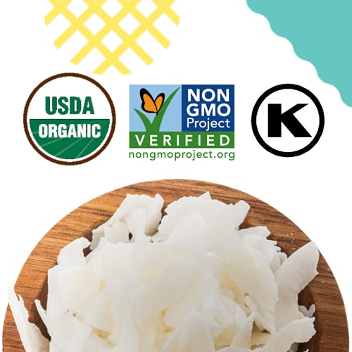 Large Coconut Flakes (Coconut Chips) Organic Keto Unsweetened 8 Ounce Bag (Pack Of 3) By Fiesta Tropicale #TOP2