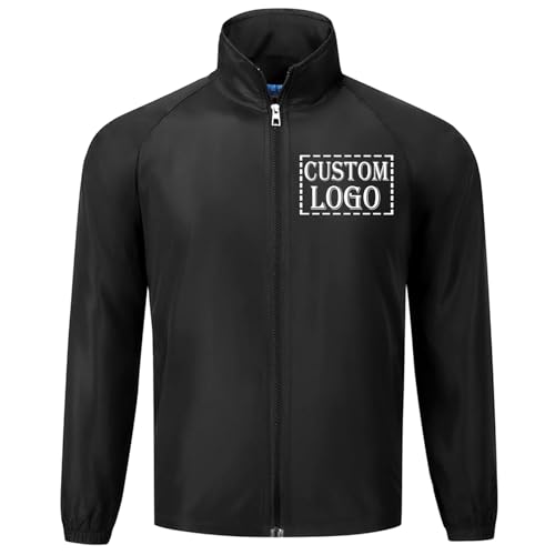 Custom Work Jacket Unisex Workwear Personalized Lightweight Team Uniform Customized Windbreaker2
