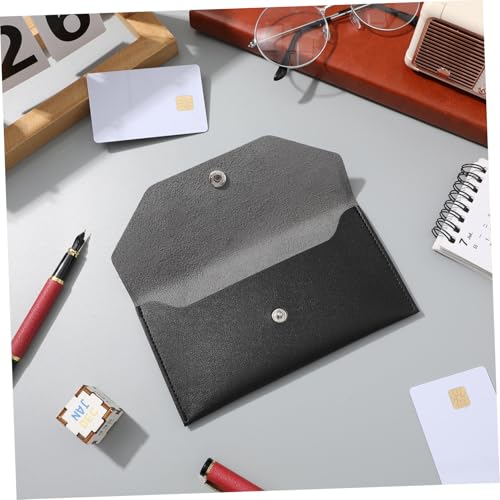 Leather Women Purse Cash Envelope Wallet Capacity Money Binder Stylish and Practical for Occasions4