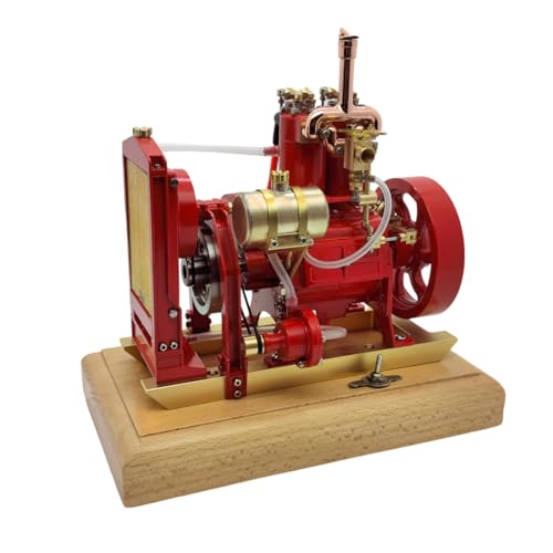 BrickCraftWorks トラクターエンジン 動作 垂直同期ツインシリンダー オーバーヘッドエンジンモデル 大人用 クリエイティブサイエンス実験 おもちゃ ギフト (組み立て版)