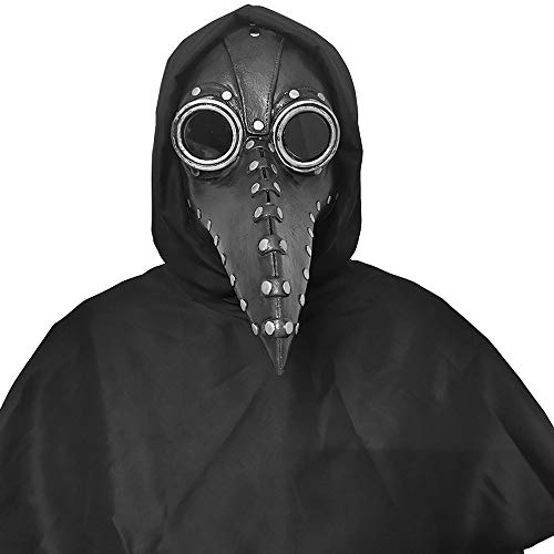 KKmoon Máscara de pássaro da praga Máscara de Halloween Nariz comprido Máscara de bico de pássaro Bo