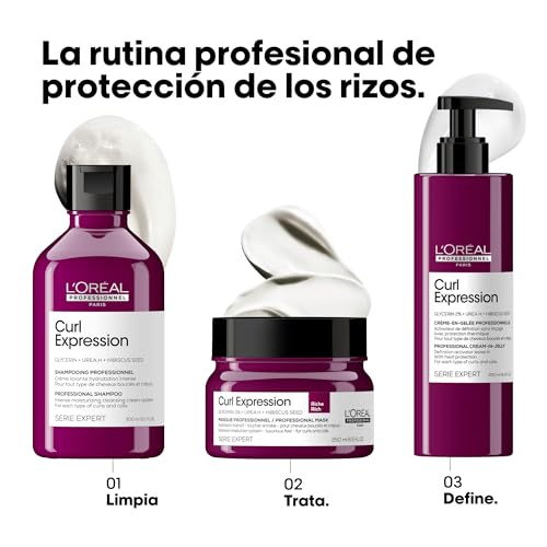 L’Oréal Professionnel, Crema Gelificada De Definición, para Cualquier Tipo De Rizos & Ondas, Curl Expression, 250 ml - imagen 5