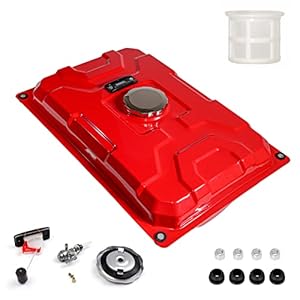 JMCHstore 5 Gallon Metal Generator Fuel Tank For Generac GP3250, Honda, Champion, Predator, All Power, Craftsman Generators