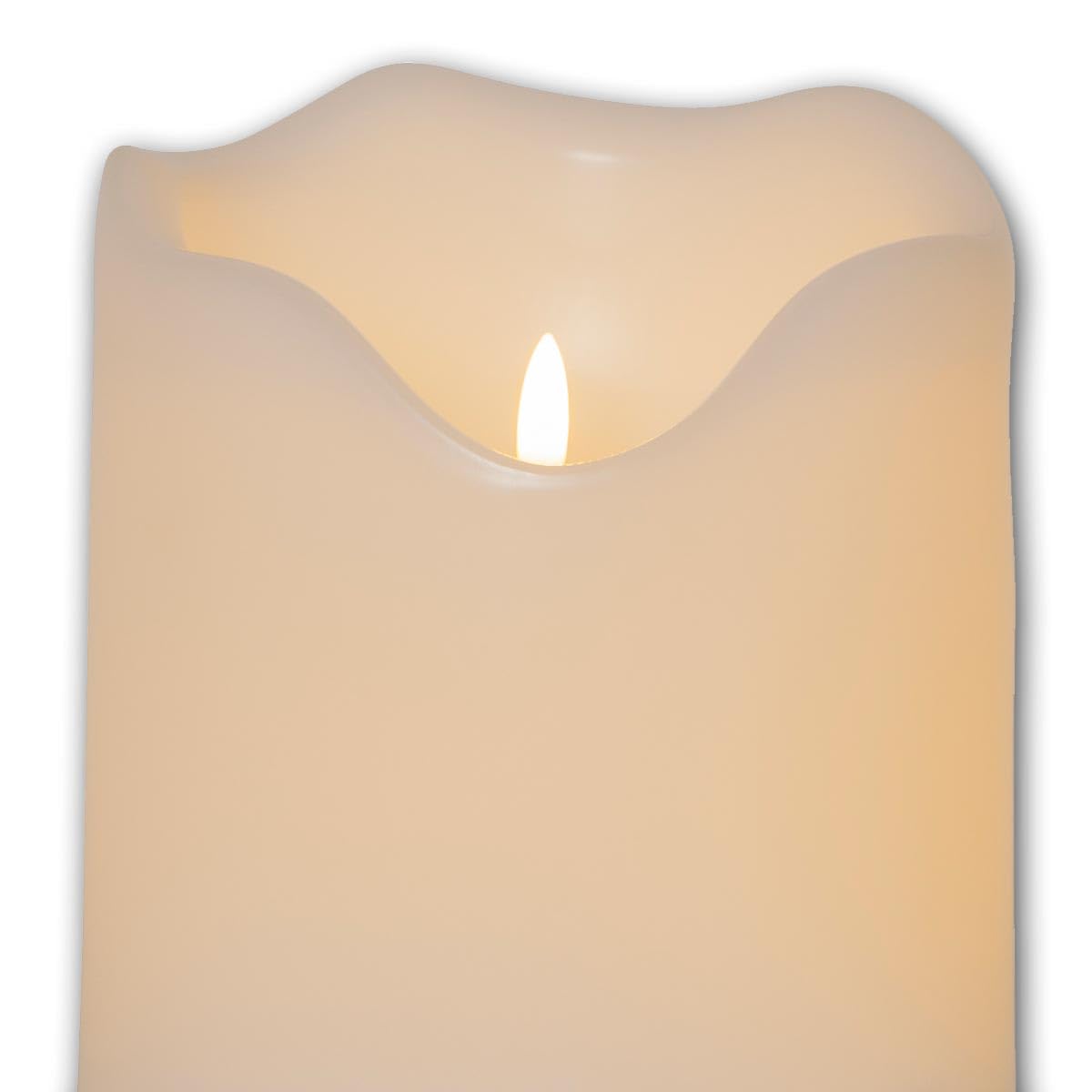 Vela LED exterior XXL GRAND, llama 3D, velas jumbo 40cm, con temporizador