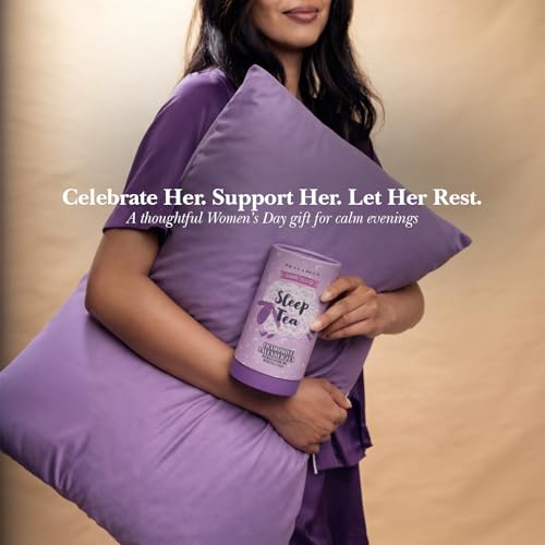 Life Plus Style Gourmet Happy Tea Company Sleep Tea Chamomile Lavender Tea Caffeine Free Herbal Teas with Chamomile & Lavender Enjoy Hot or Iced 50 Tea Bags for Women