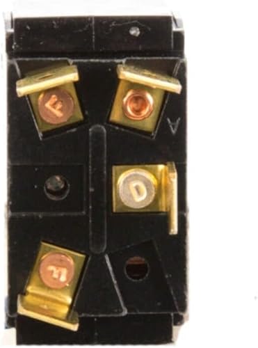 Miniatura 2 de Sierra International TG23030 - Interruptor de palanca SPST cromado satinado (encendido) y apagado con anillo de retención a juego, blanco/rojo