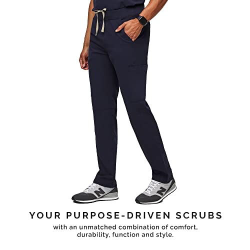 Figs Axim Cargo Scrub Pants For Men – Navy Blue, L #TOP6