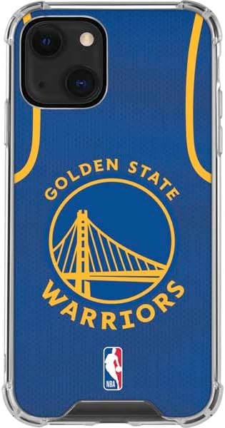 Skinit Clear Phone Case Compatible with iPhone 13 - Officially Licensed NBA Golden State Warriors Jersey Design