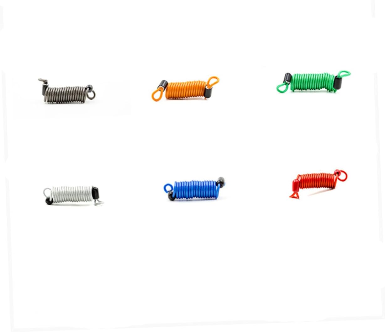 Alipis 6pcs Theft Spring Reminder Rope Wire Lanyard Combination Lock Outdoor Portable Cable Lanyard Wire Rope Lock for Hiking