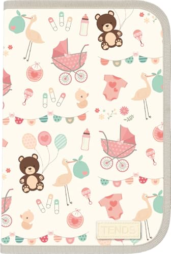 TENDS Porta-documentos para bebé: porta-documentos para bebé como organizador de cartões ou cartilhas médicas e coisas para bebés - pasta de bebé ideal como presentes originais para bebés
