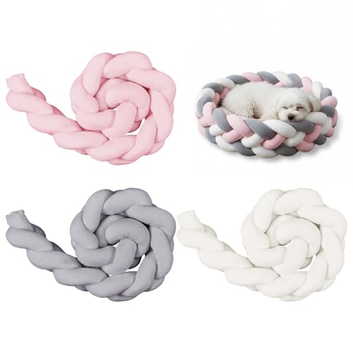Timgle 3 Pcs Chunky Yarn for Arm Knitting 18 Yard Giant Bulky Velvet Tube Yarn 2.4'' Extra Thick Cotton Washable Tube for Making Pillows Gift Cushions Blanket Pets House