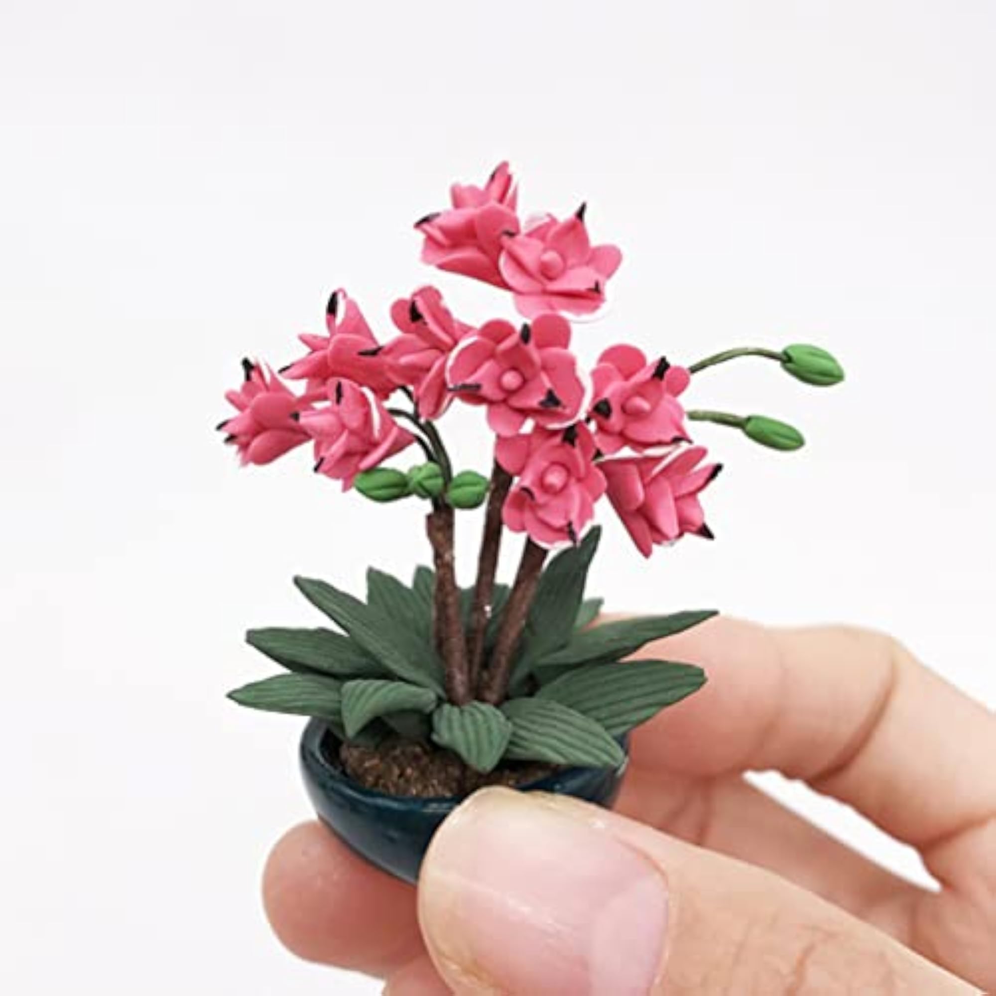 Artificial Orchid Flower Miniature Dollhouse Plants