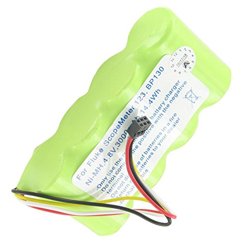 AccuCell - Batería para Fluke ScopeMeter 120, 123, 124, BP130