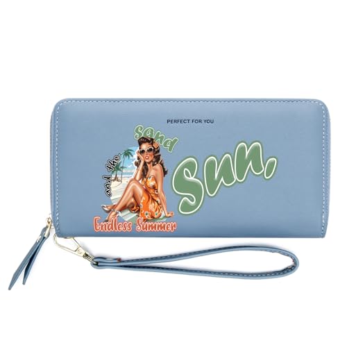 OIDERY Personalized Summer Women's Wallet,Birthday Gift,Holiday Gift for Family,Valentine's Day Gift for Lover