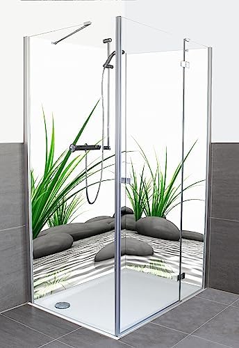 Dedeco Bad Rückwand Zen Design - Fugenlose Duschwand 90x200cm Made In Germany