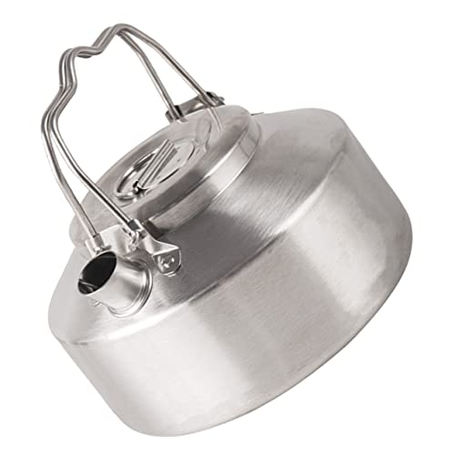 Amosfun Portable Camping Kettle Multi Function Stovetop Teapot for Boiling Water Soup and Tea Lightweight Outdoor Supply for Hiking Fishing and Self Driving