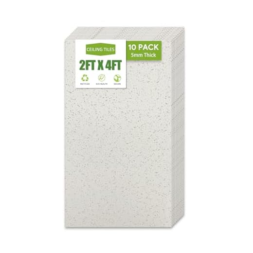 2ft x 4ft Printed Pro Ceiling Tile，Drop Ceiling Tiles 24 x 48in. Waterproof, Washable and Fire-Rated - Reusable - High-Grade PVC to Prevent Breakage-Package of 10 Tiles