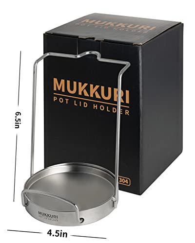 Mukkuri Pot Lid Organizer, Pot Lid Holder 304 Stainless Steel Pot Lid Stand,Lid And Spoon Rest Cutting Board Holder,Pot Lid Rack For Kitchen Utensil(Silver) #TOP1